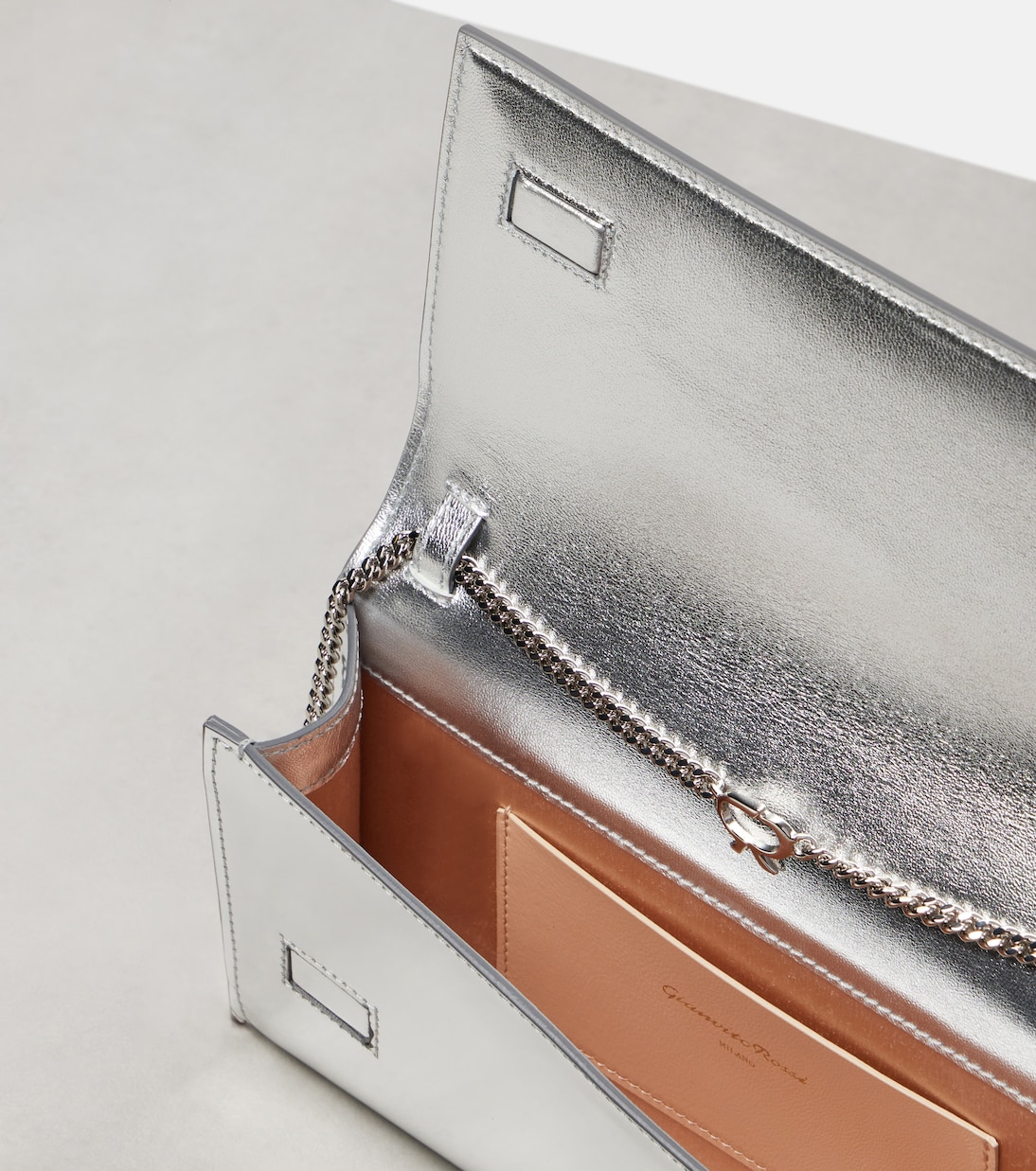 Clutch Jaipur in pelle a specchio | Gianvito Rossi