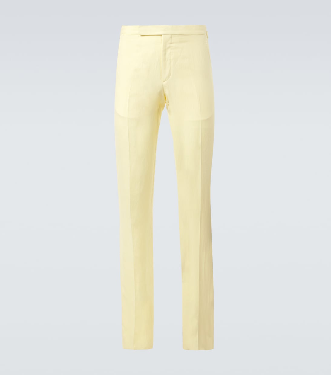 Pantaloni regular in seta e lino | Ralph Lauren Purple Label