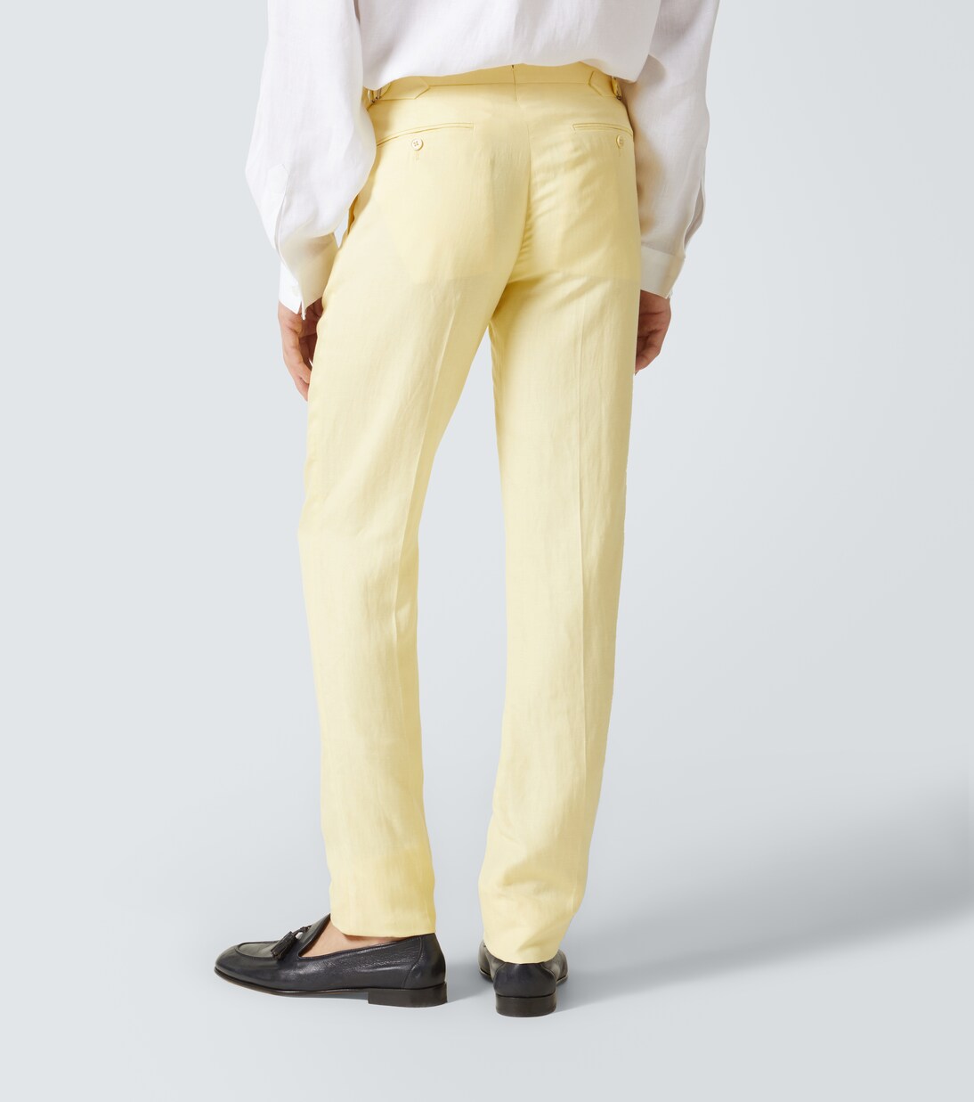 Pantaloni regular in seta e lino | Ralph Lauren Purple Label