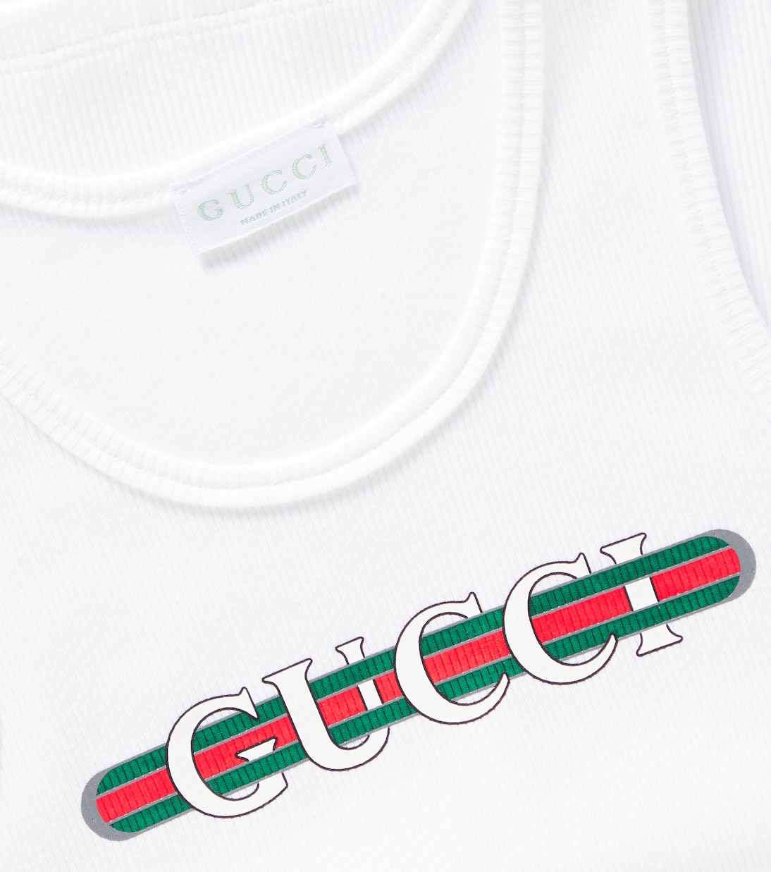 Tank top in cotone con logo | Gucci Kids