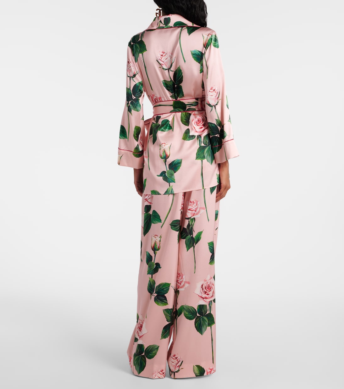 Blouse en soie mélangée a fleurs | Dolce&Gabbana