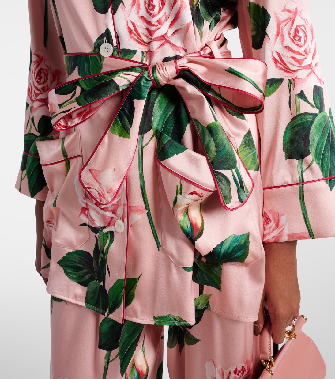 Blouse en soie mélangée a fleurs | Dolce&Gabbana