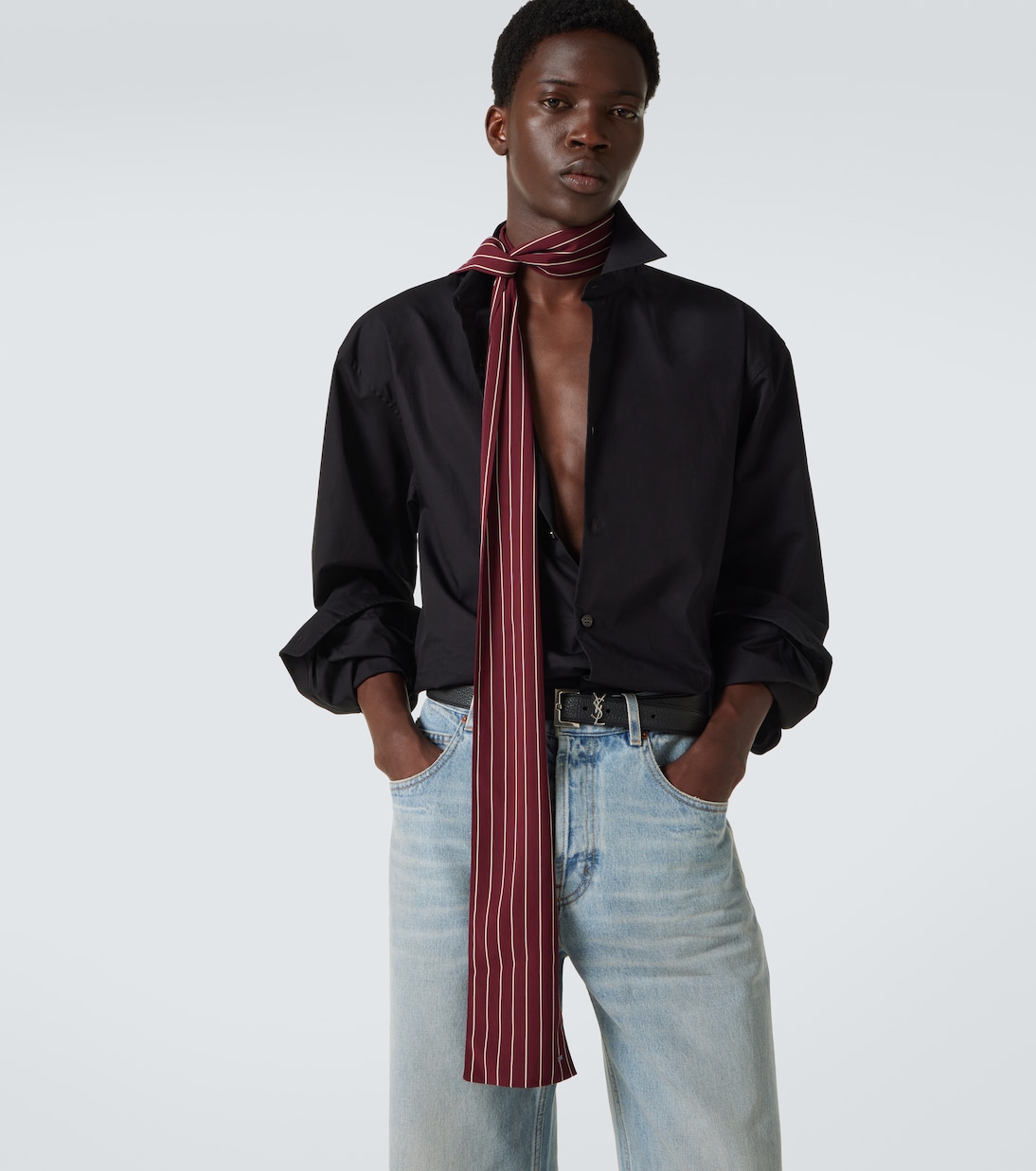 Corbata a rayas | Saint Laurent