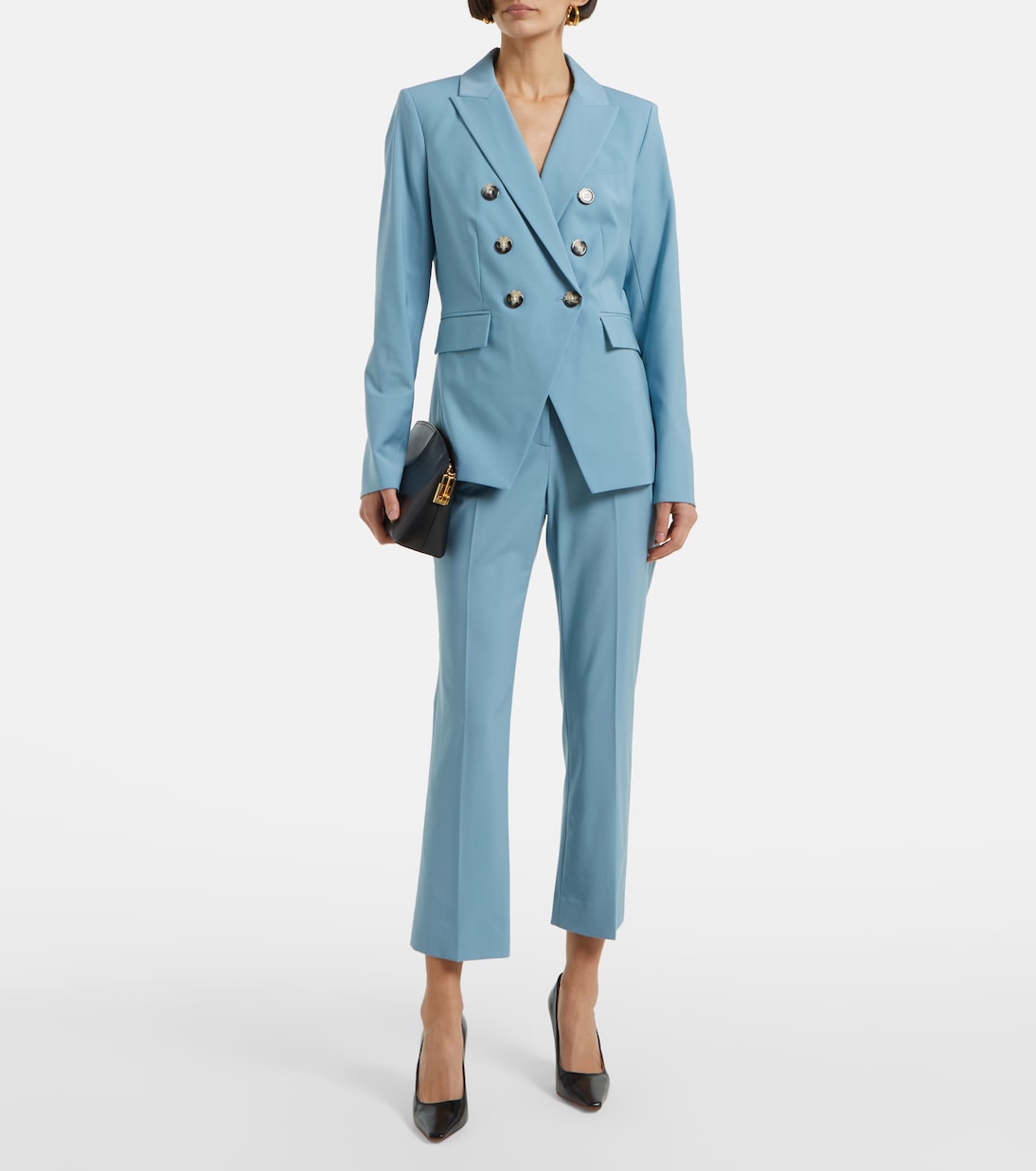Pantalon slim Arte en laine mélangée | Veronica Beard
