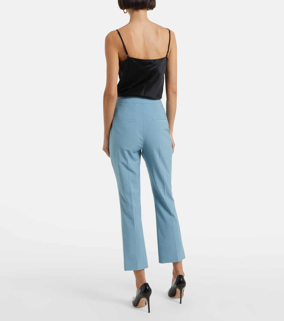 Pantalon slim Arte en laine mélangée | Veronica Beard