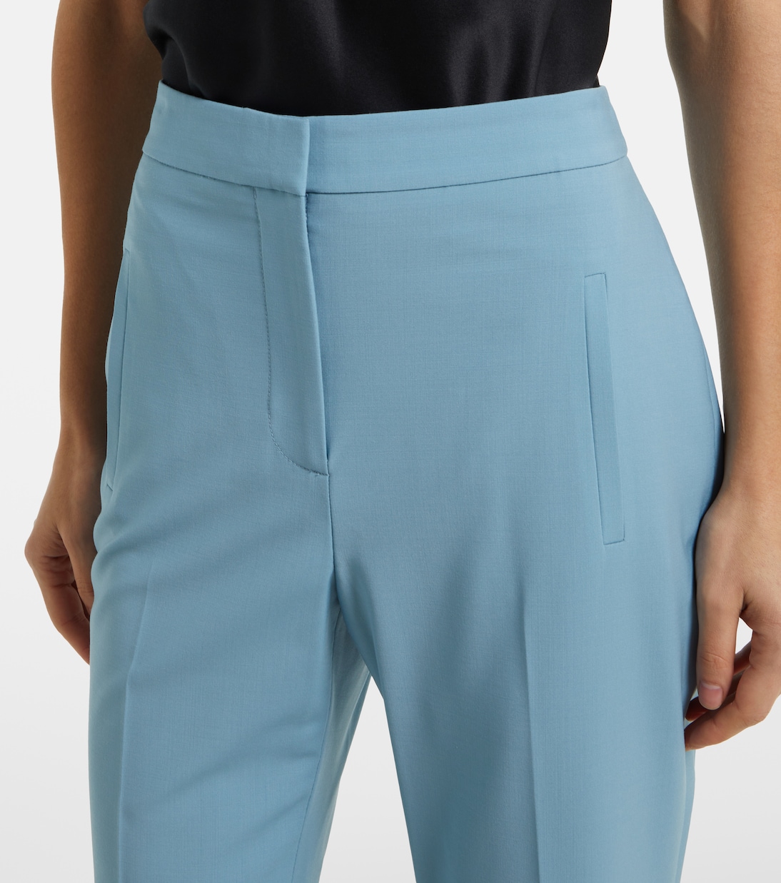 Pantalon slim Arte en laine mélangée | Veronica Beard