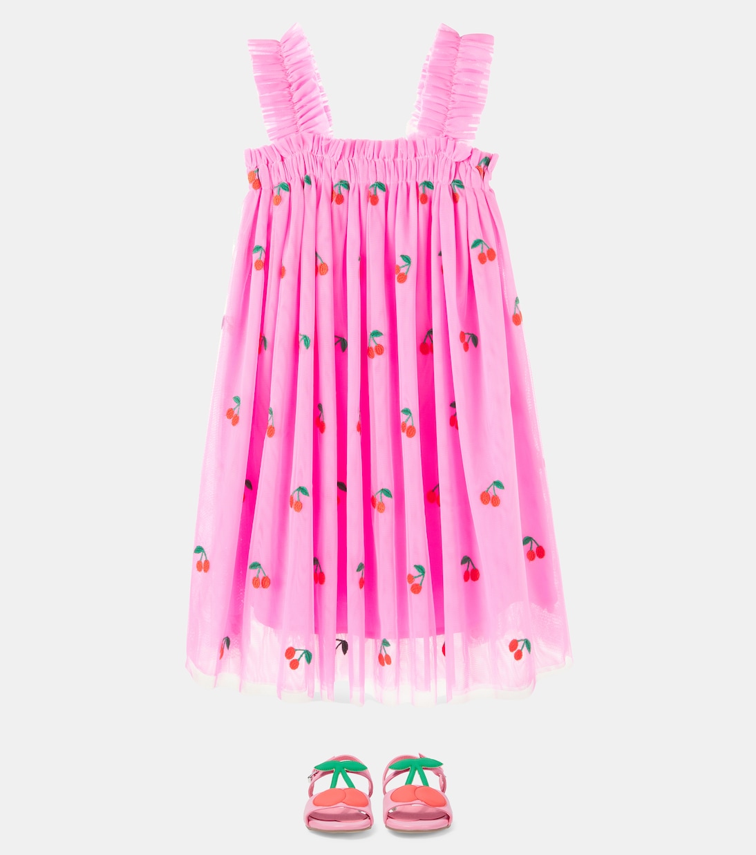 Besticktes Kleid aus Tüll | Stella McCartney Kids