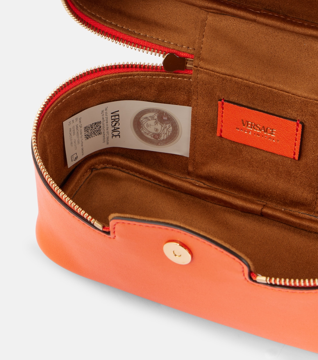 Beauty case Versace Tag in pelle | Versace