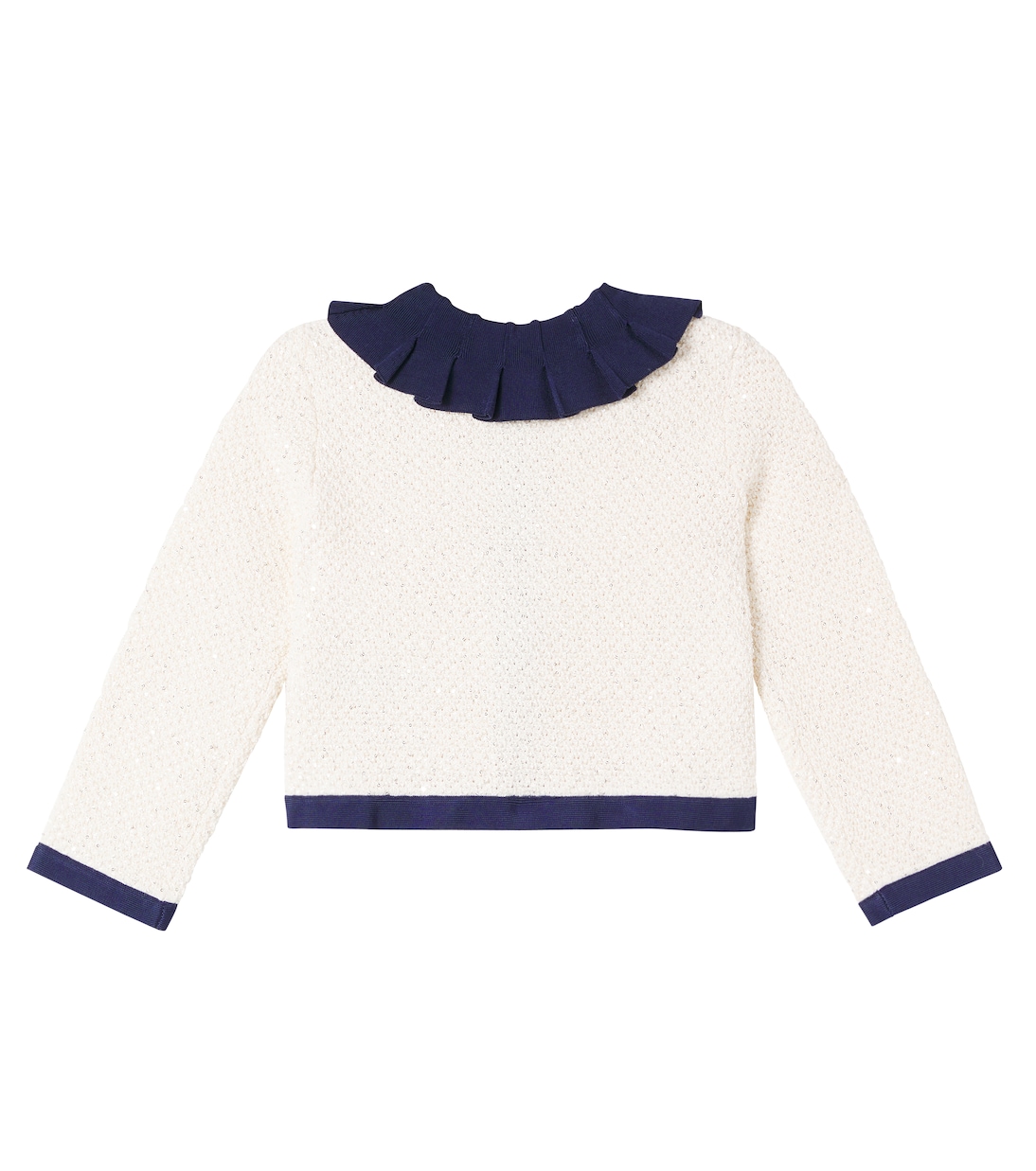 Cardigan en coton et laine mélangés | Self-Portrait Kids