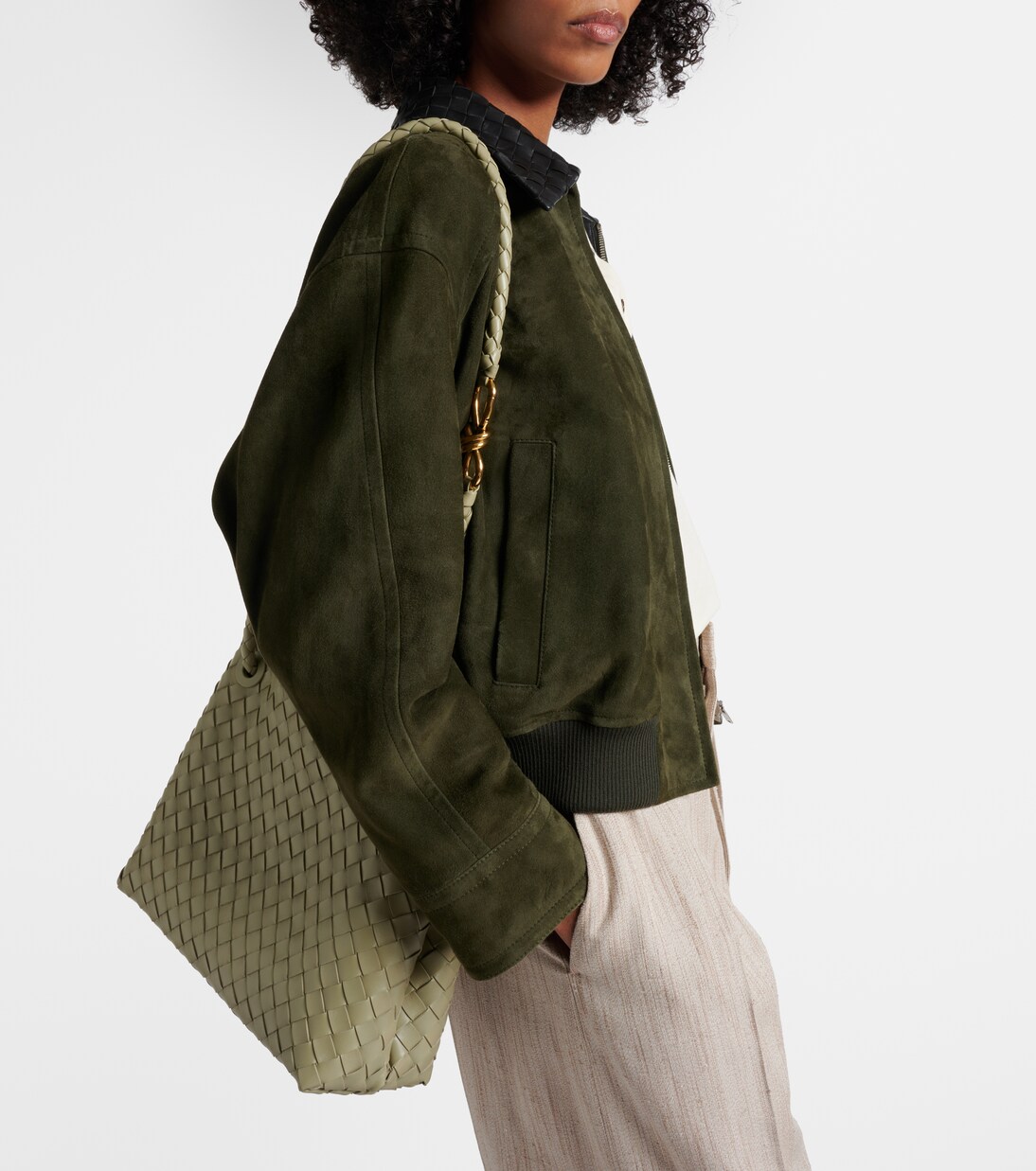 Andiamo Medium leather tote bag | Bottega Veneta