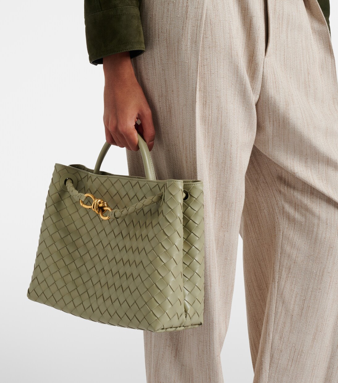 Andiamo Medium leather tote bag | Bottega Veneta