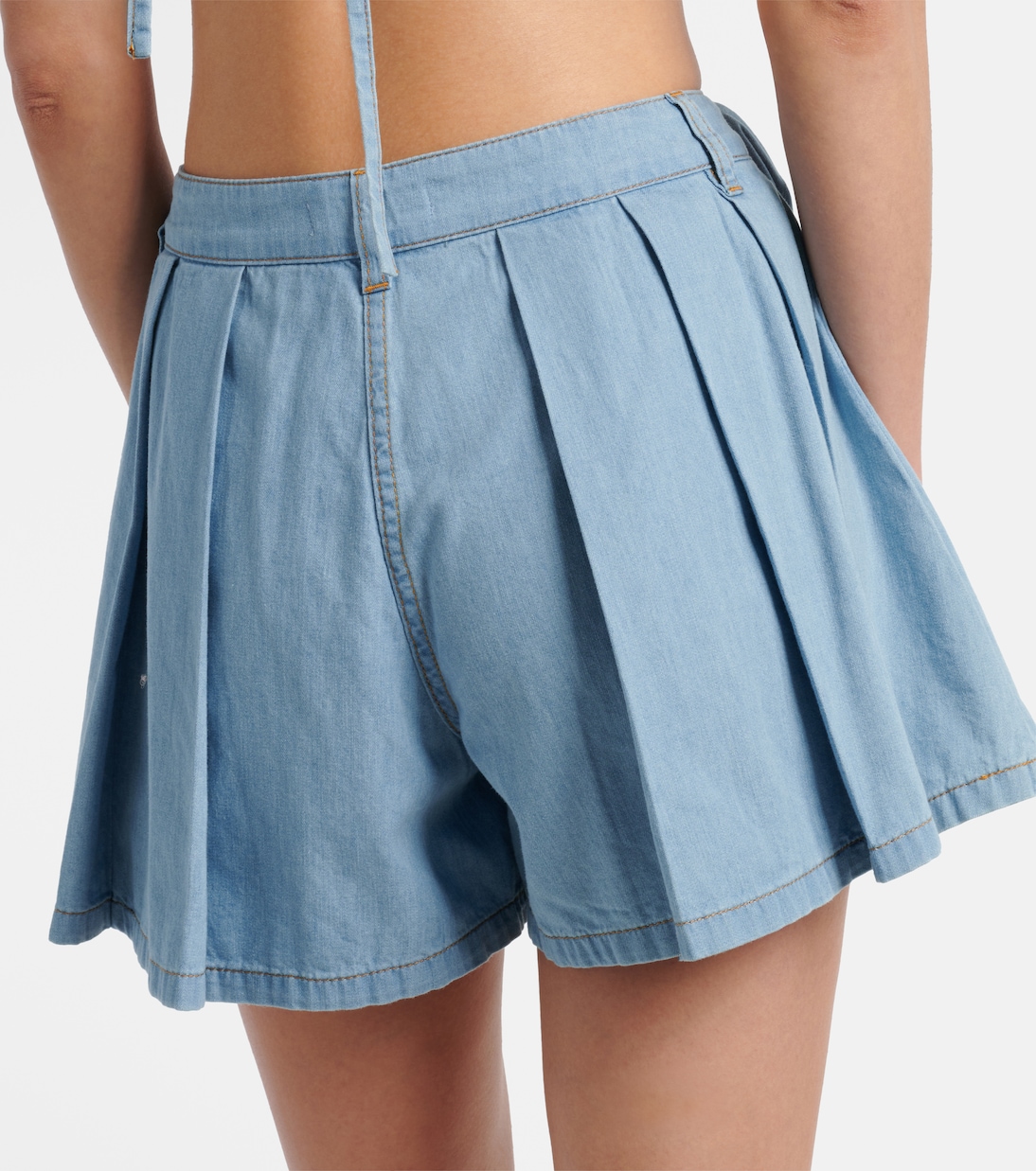 Shorts di jeans con applicazioni floreali | Area