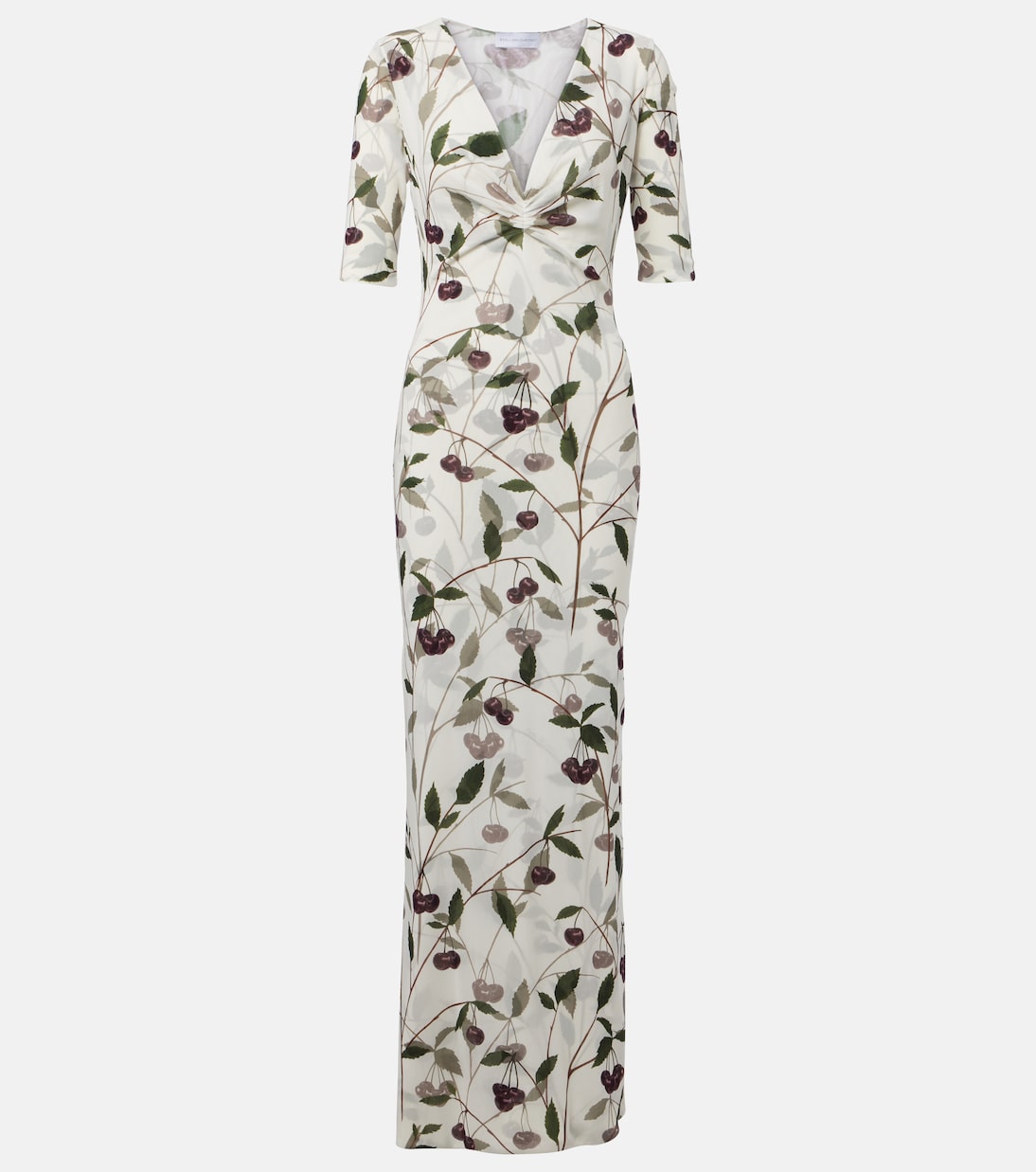 Printed mesh jersey maxi dress | Stella McCartney