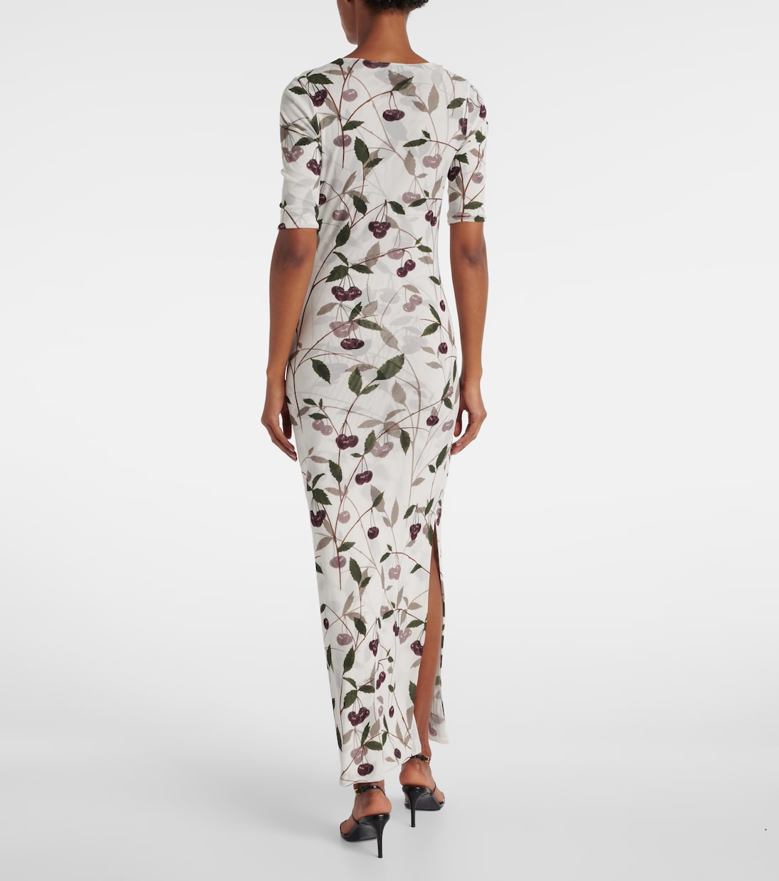 Printed mesh jersey maxi dress | Stella McCartney