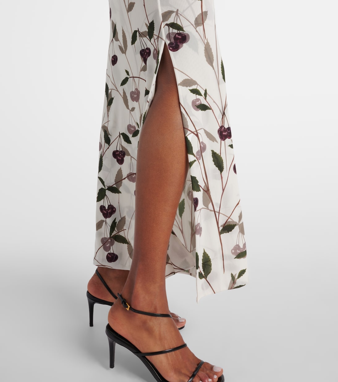 Printed mesh jersey maxi dress | Stella McCartney