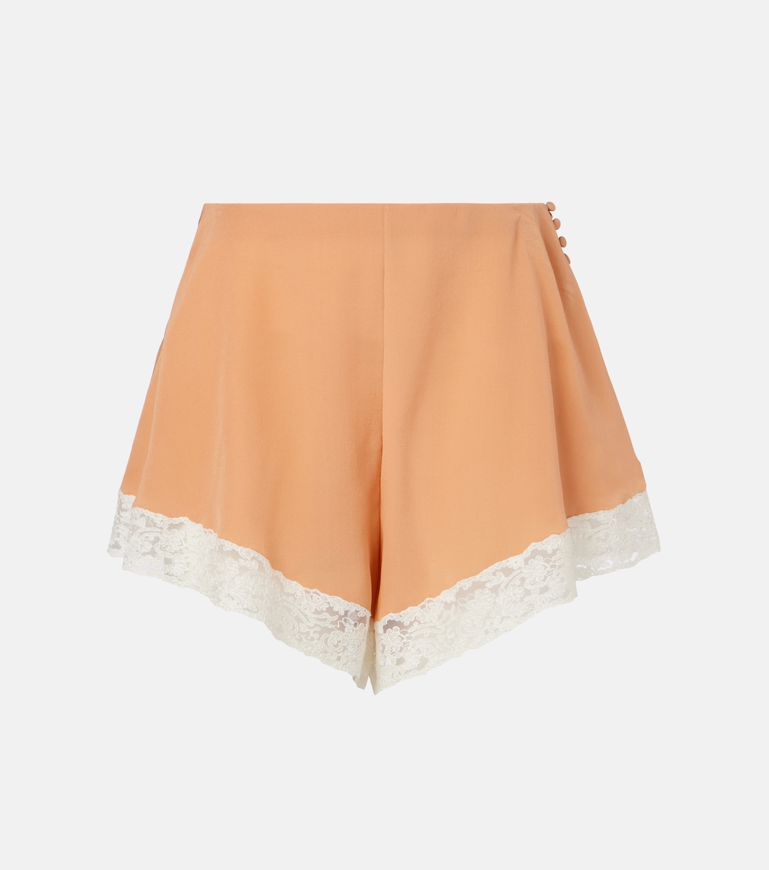 Shorts de seda con encaje | Chloé
