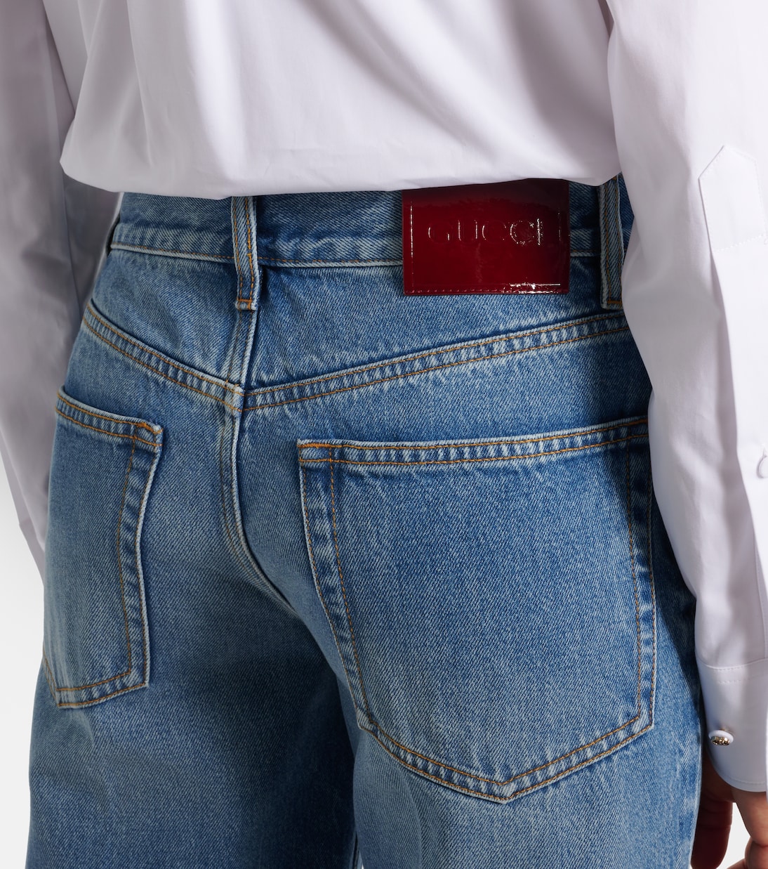 Jeans regular a vita alta | Gucci