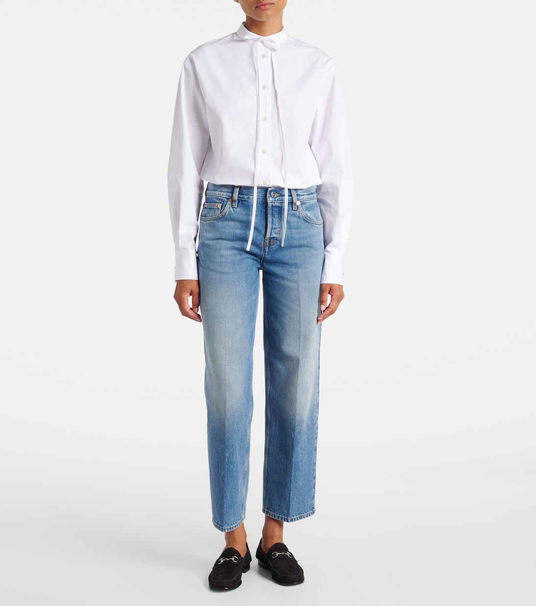 Jeans regular a vita alta | Gucci