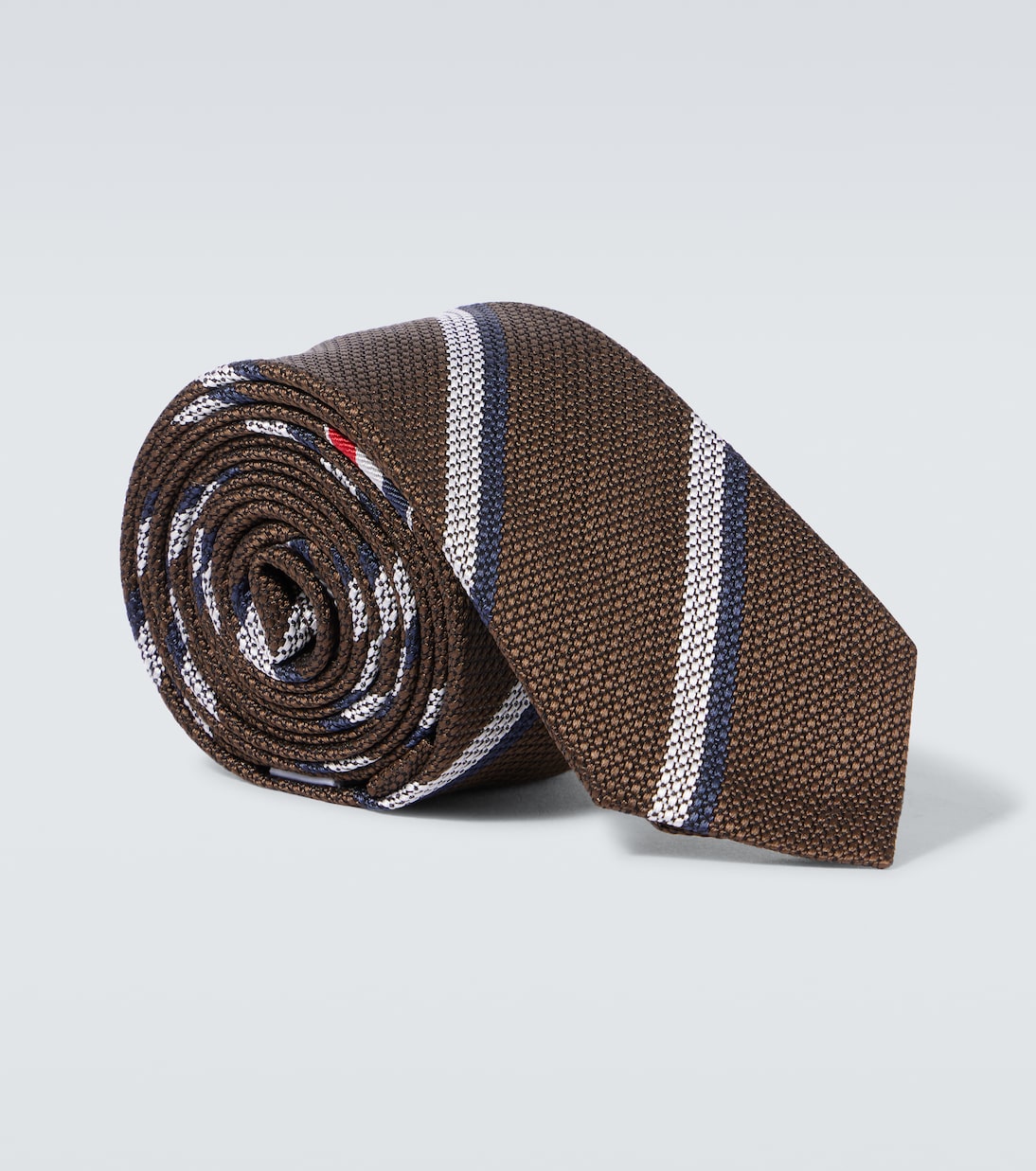 Striped silk tie | Thom Browne