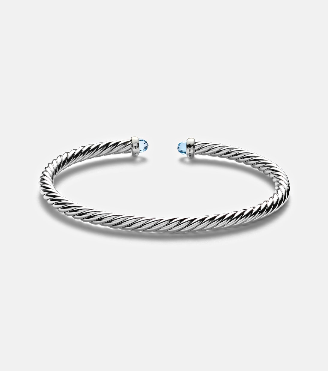 Bracciale Cable Flex in argento e oro 14kt con topazi | David Yurman