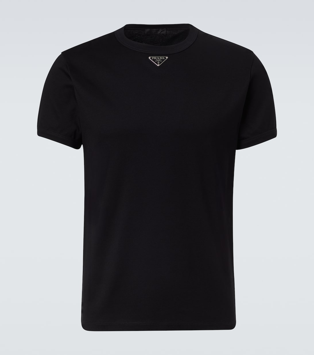 Camiseta Triangle de jersey de algodón | Prada