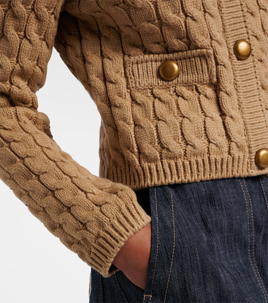 Cardigan in misto cotone a trecce | Moncler