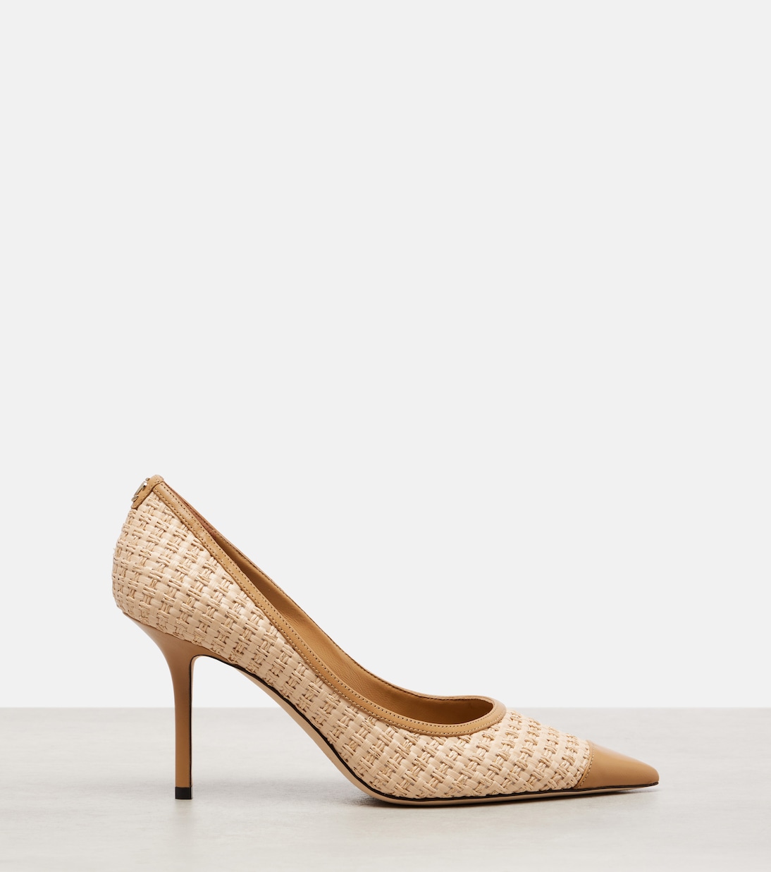 Love 85 raffia-effect pumps | Jimmy Choo