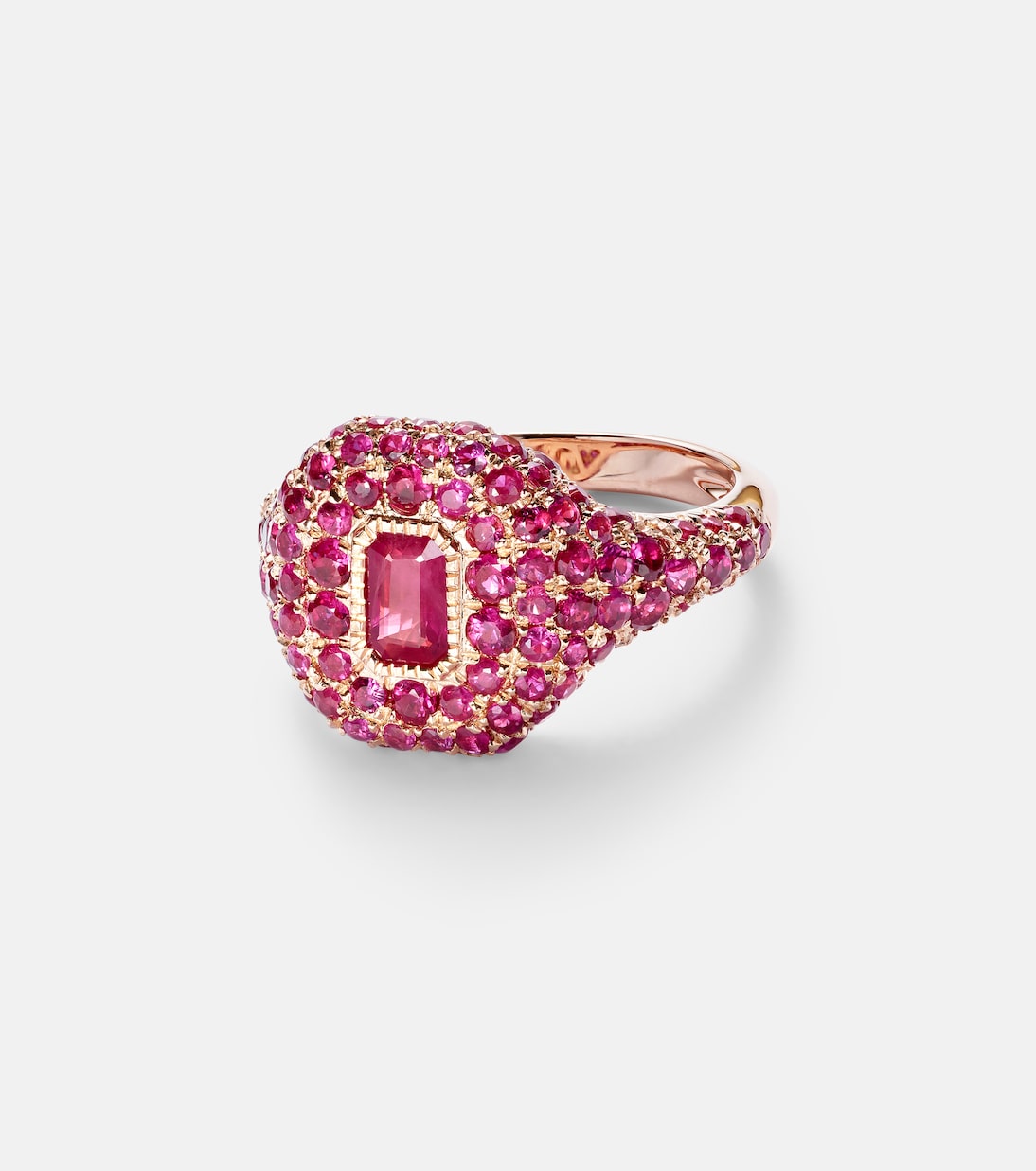 Bague en or rose 18 ct et rubis | Shay Jewelry