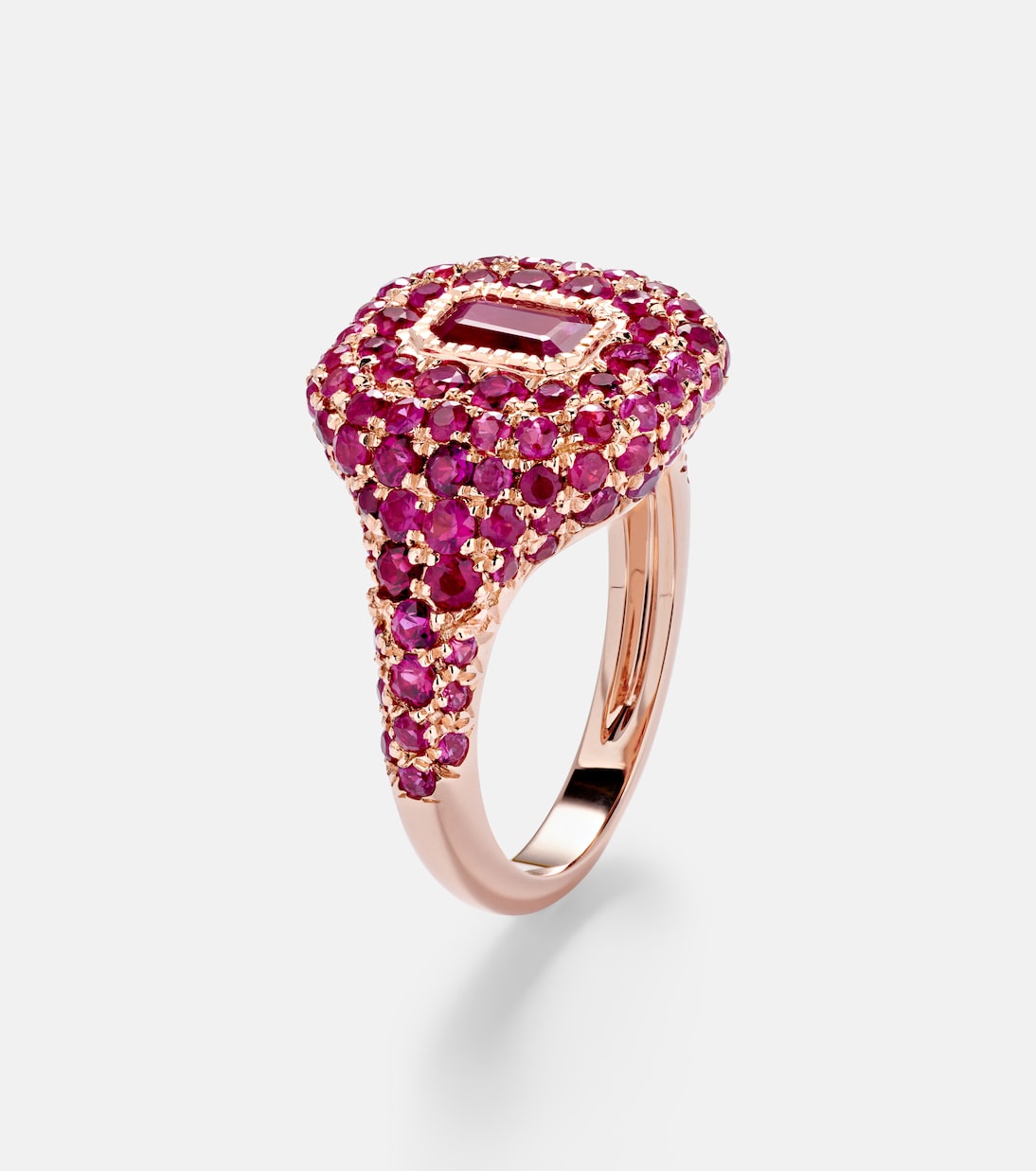 Bague en or rose 18 ct et rubis | Shay Jewelry