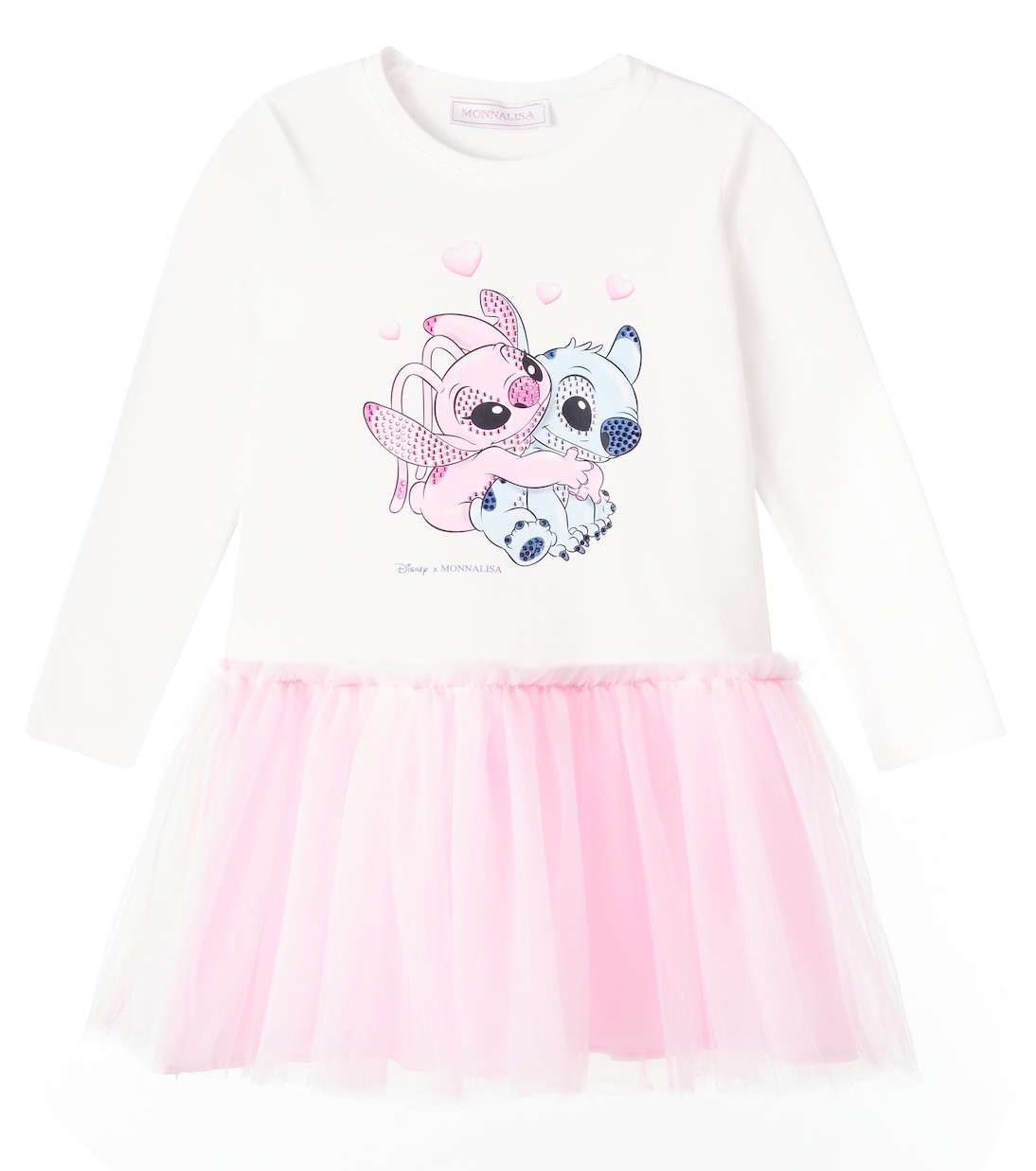X Disney® Kleid Stitch mit Kristallen | Monnalisa