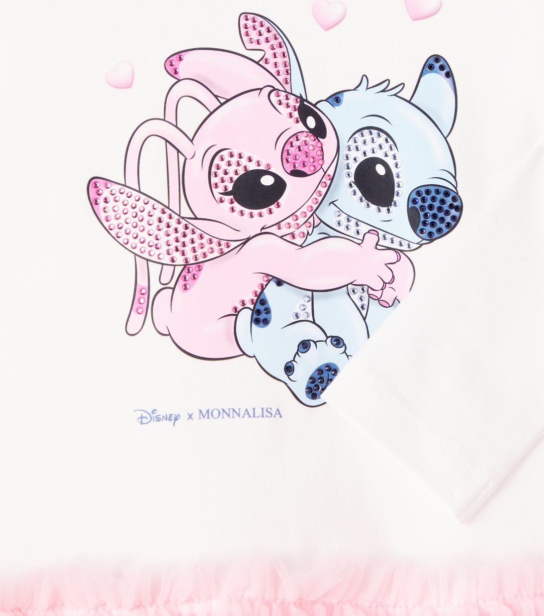 X Disney® Kleid Stitch mit Kristallen | Monnalisa