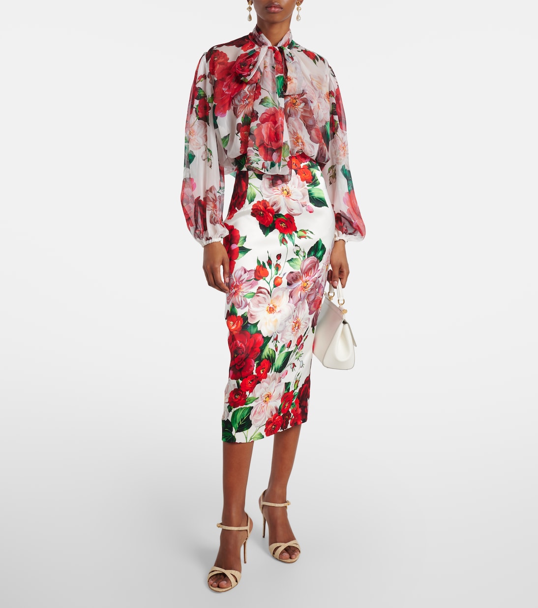 Raffia-effect sandals  | Dolce&Gabbana