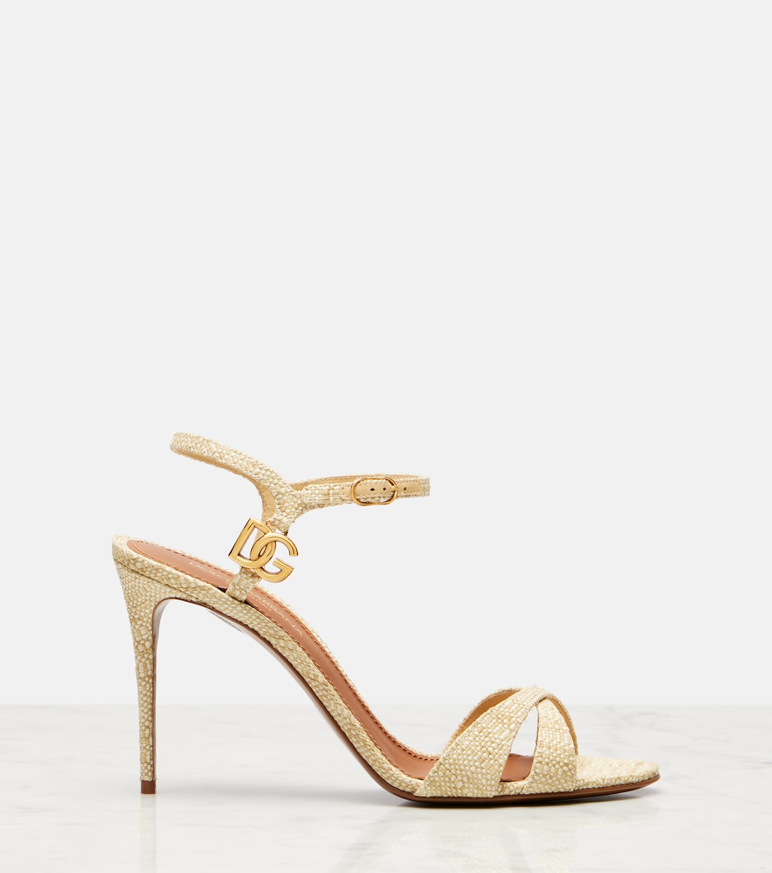 Raffia-effect sandals  | Dolce&Gabbana