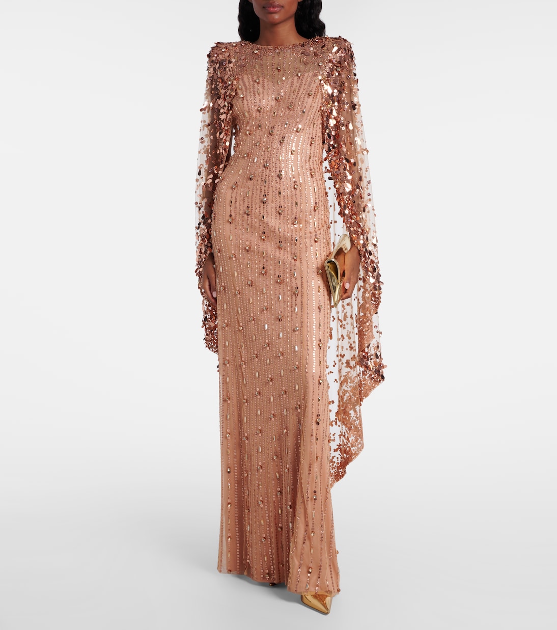 Blaize caped embellished gown | Jenny Packham