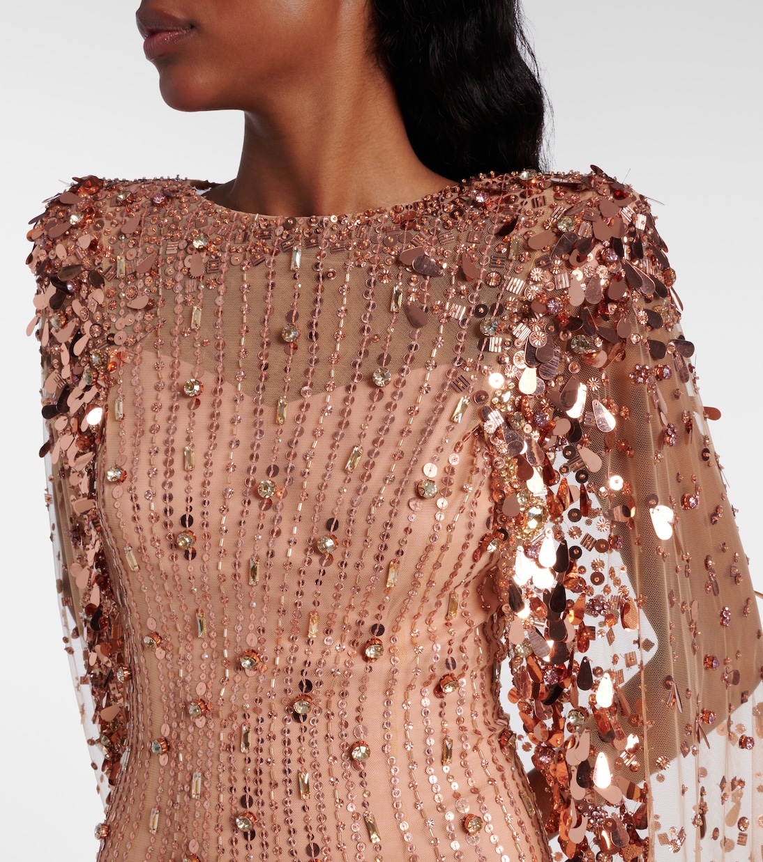 Blaize caped embellished gown | Jenny Packham