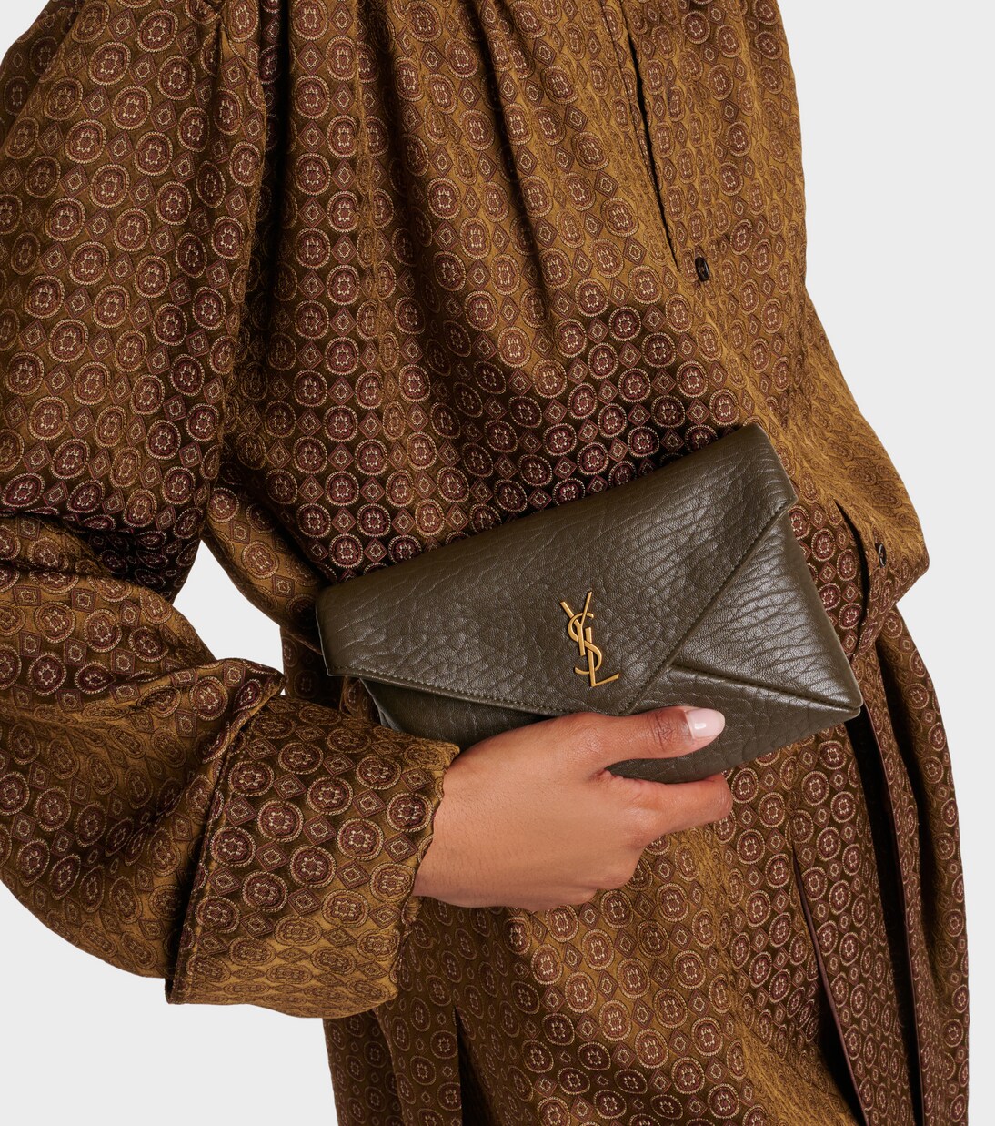 Cassandre Mini leather shoulder bag | Saint Laurent