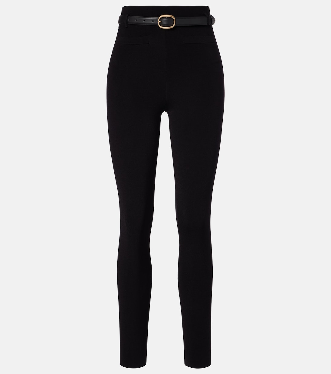 Belted high-rise leggings | Self-Portrait