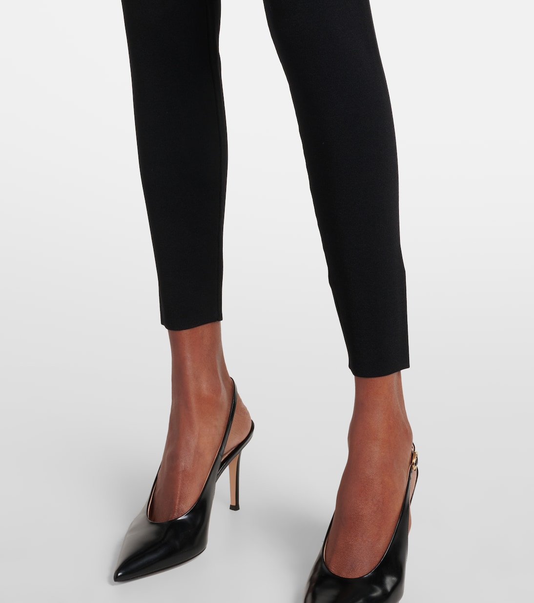 Belted high-rise leggings | Self-Portrait