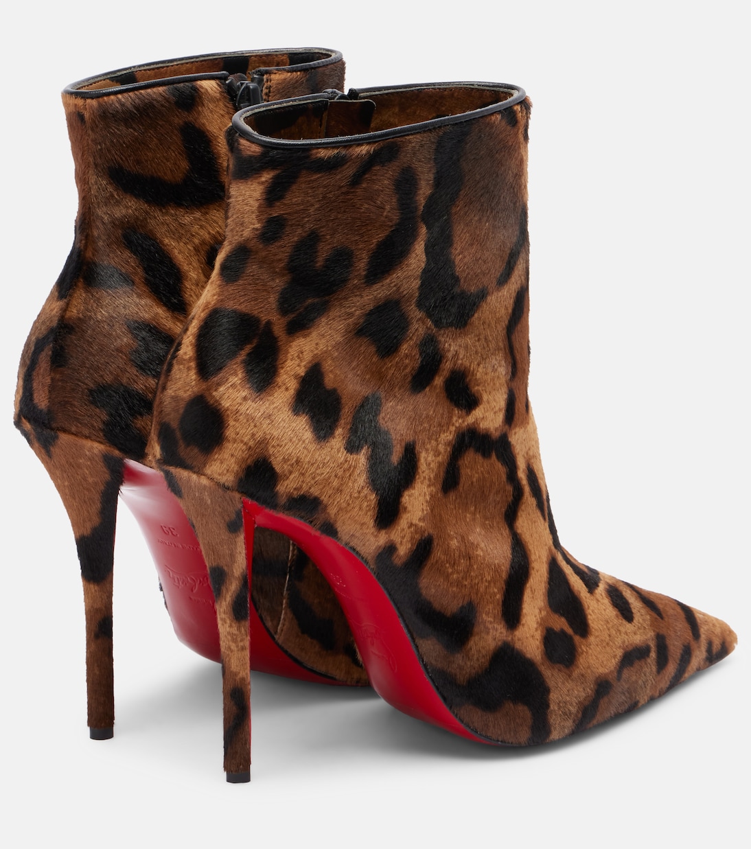 Miss Z 100 카프 헤어 앵클 부츠 | Christian Louboutin