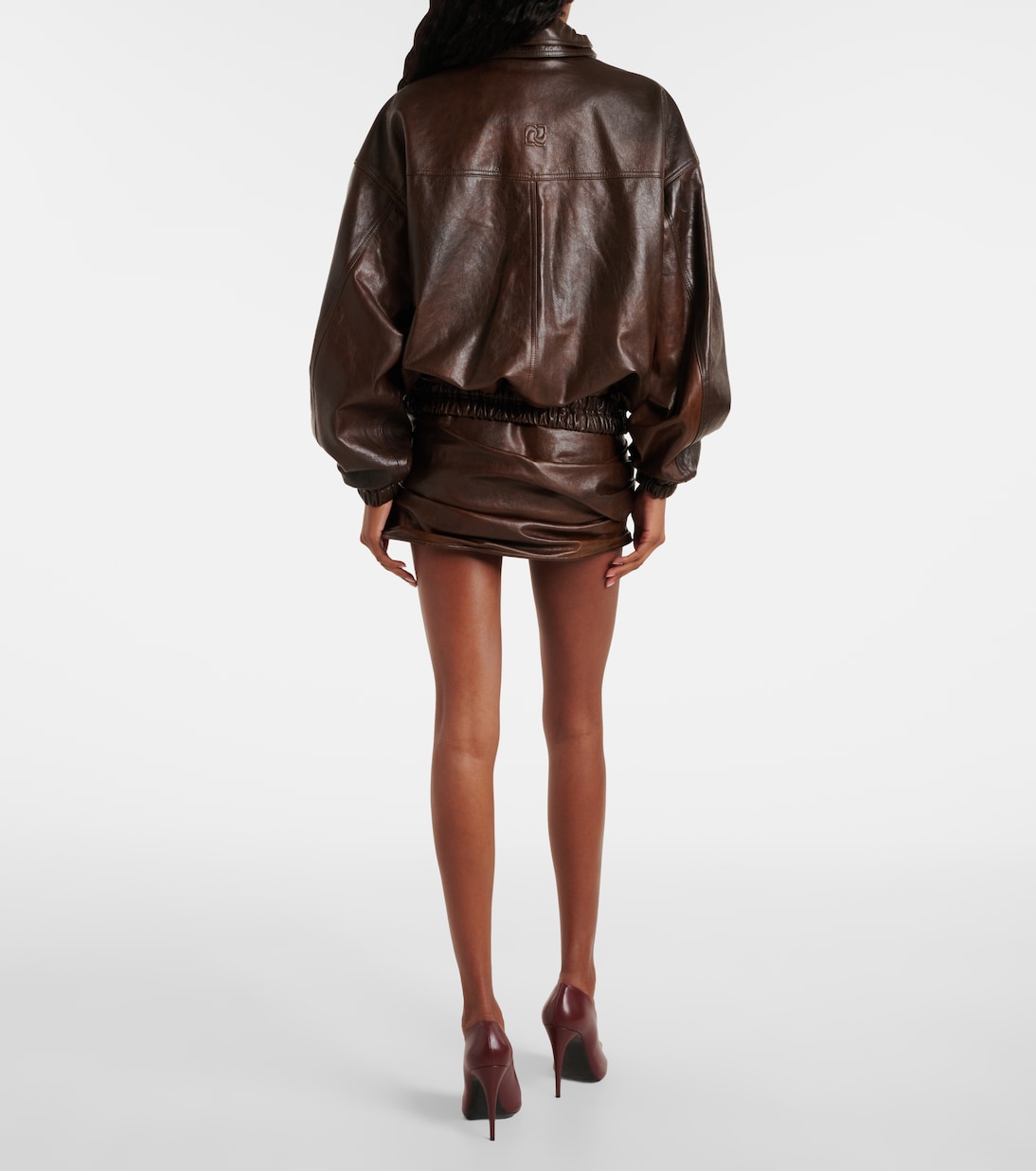 Oversize-Bomberjacke aus Leder | Magda Butrym