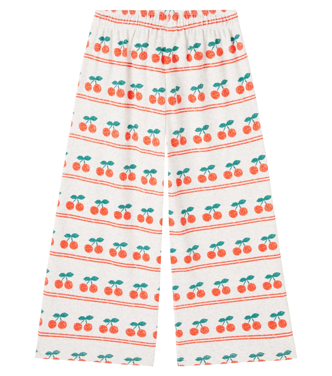 Cherry printed cotton-blend sweatpants | Tinycottons