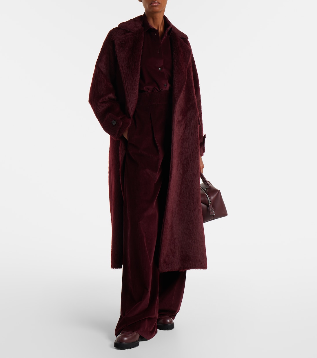 Track leather and suede loafers | Max Mara