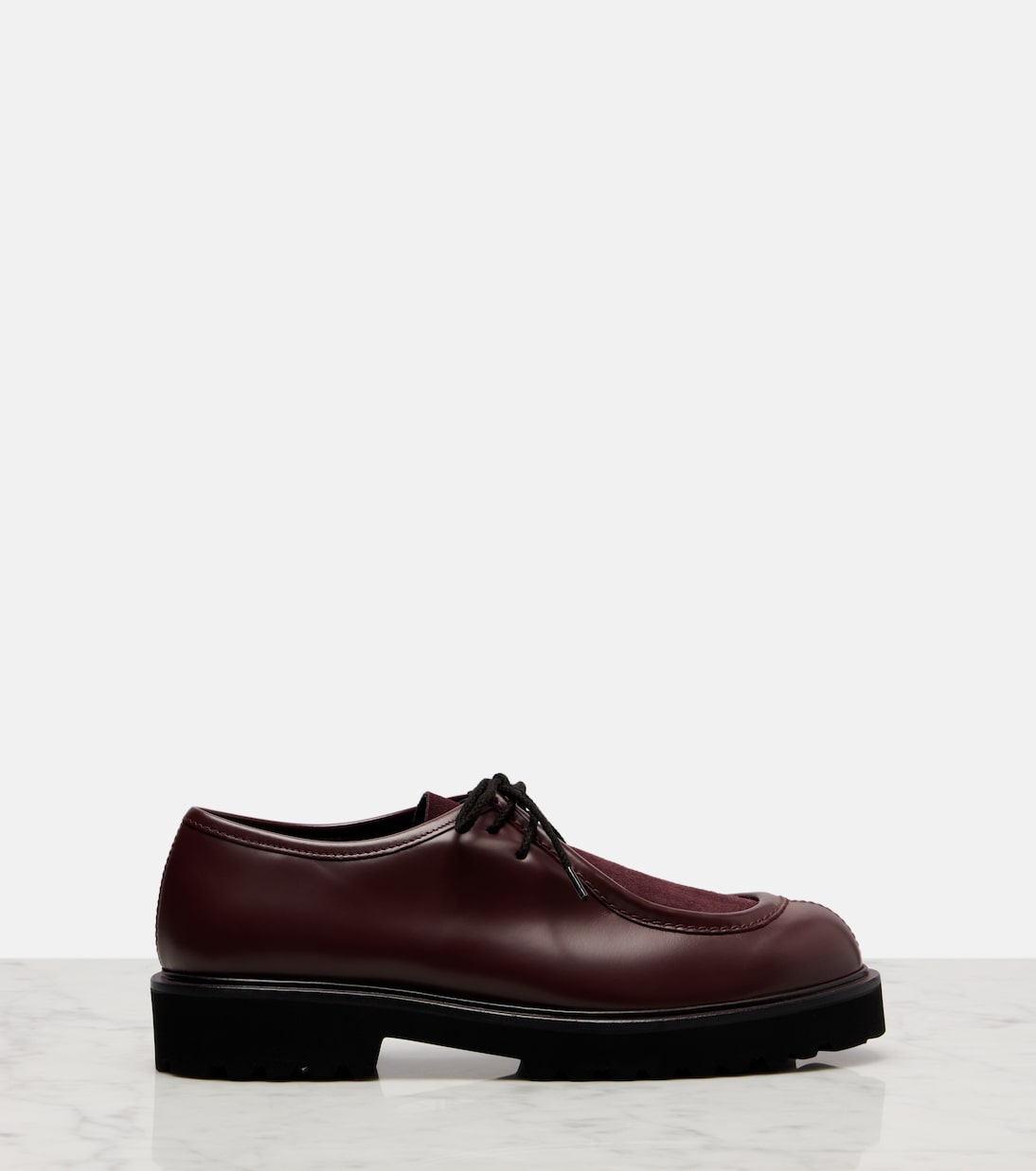 Track leather and suede loafers | Max Mara