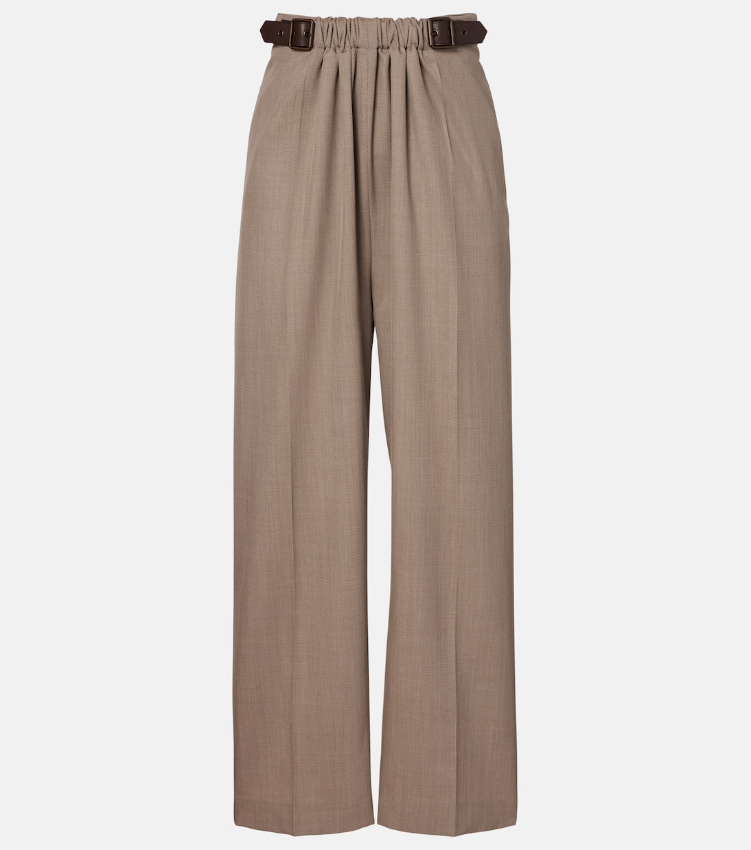Gathered wool wide-leg pants | Loewe