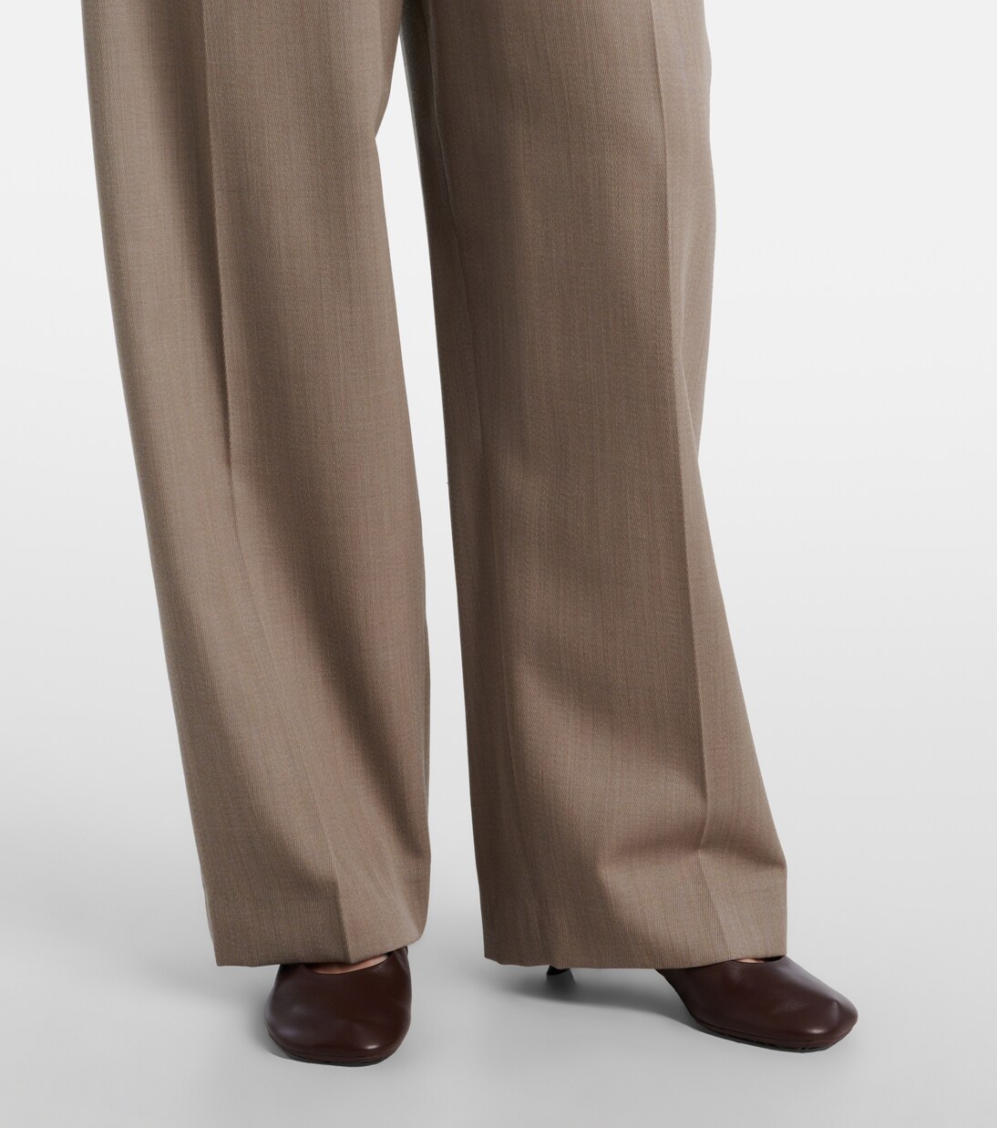 Gathered wool wide-leg pants | Loewe