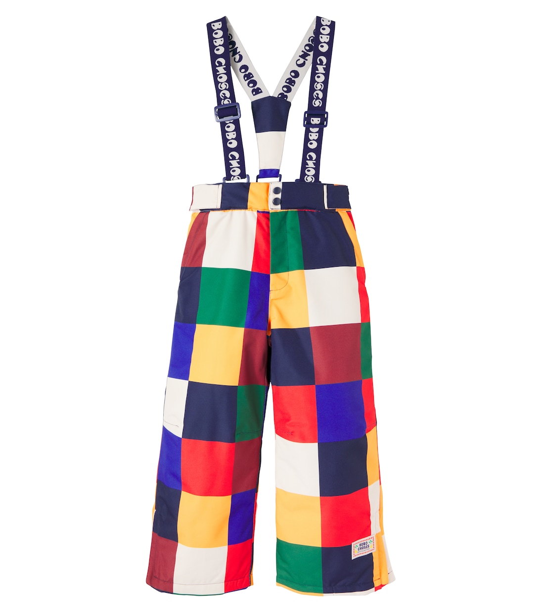 Multicolor Tiles ski salopettes | Bobo Choses