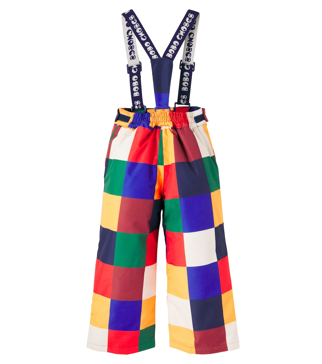 Multicolor Tiles ski salopettes | Bobo Choses