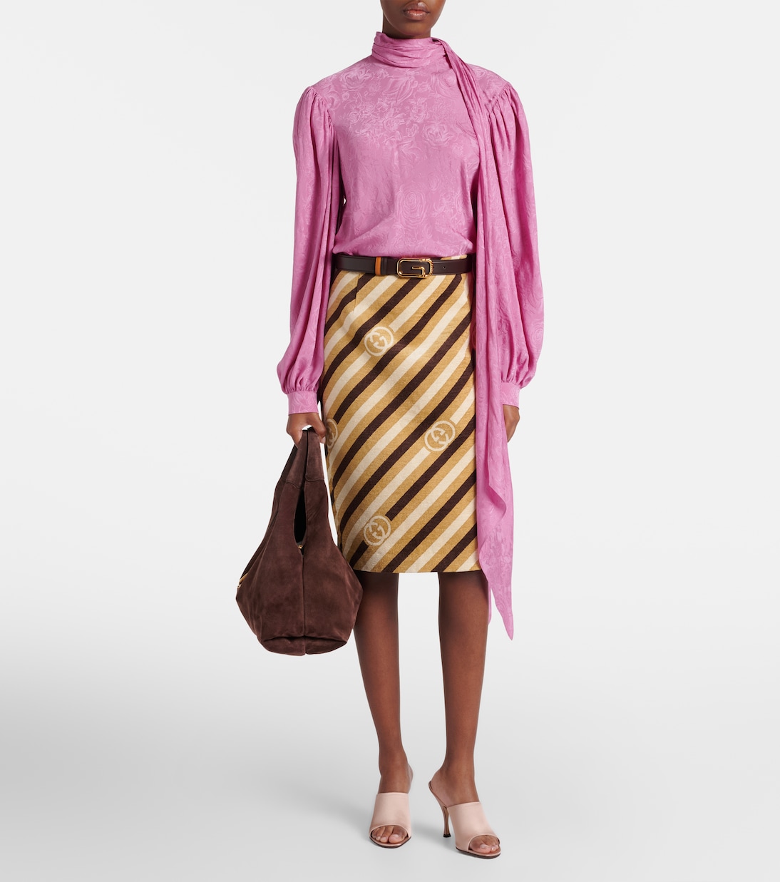 Bedruckte Bluse aus Seide | Gucci