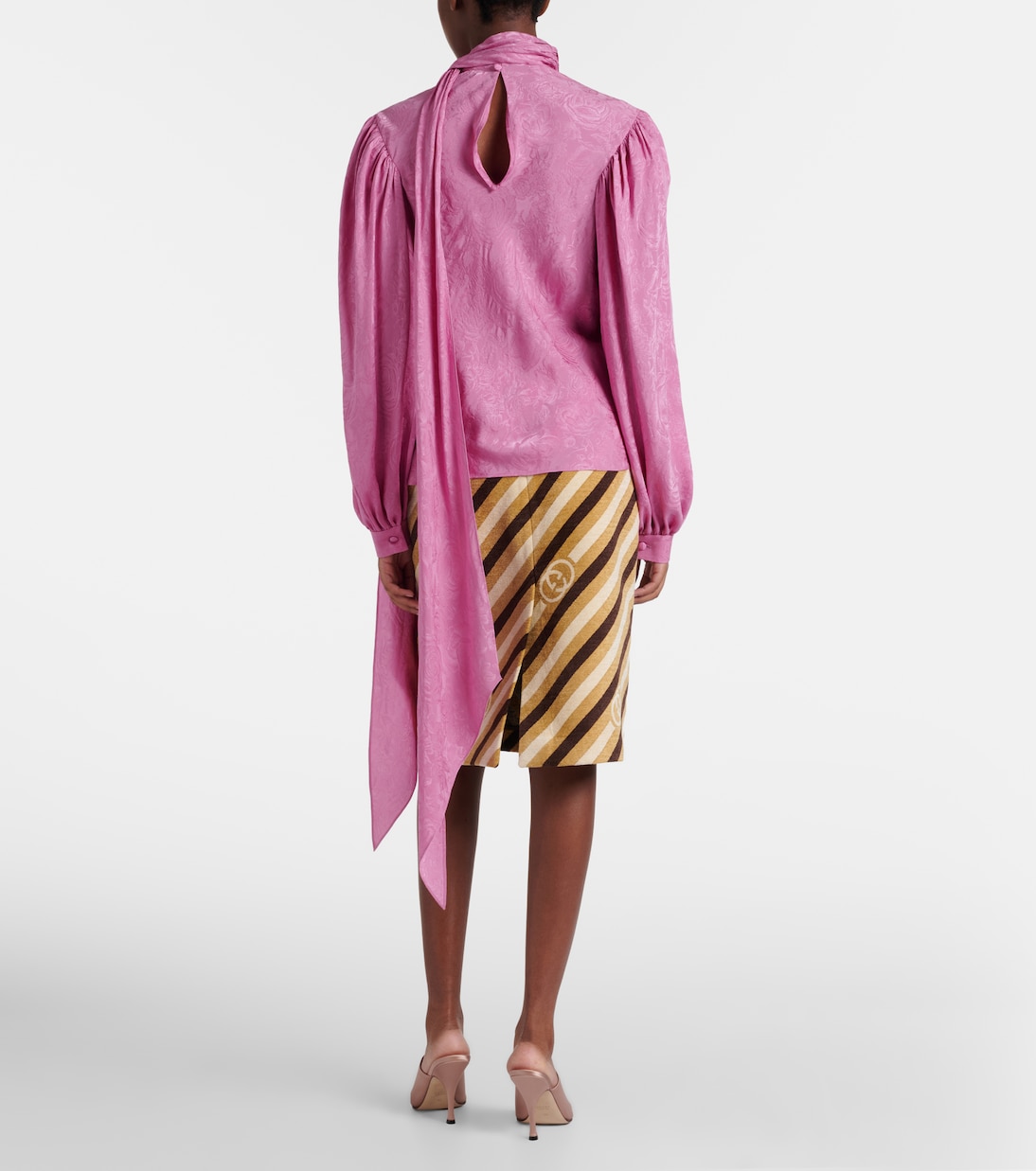 Bedruckte Bluse aus Seide | Gucci