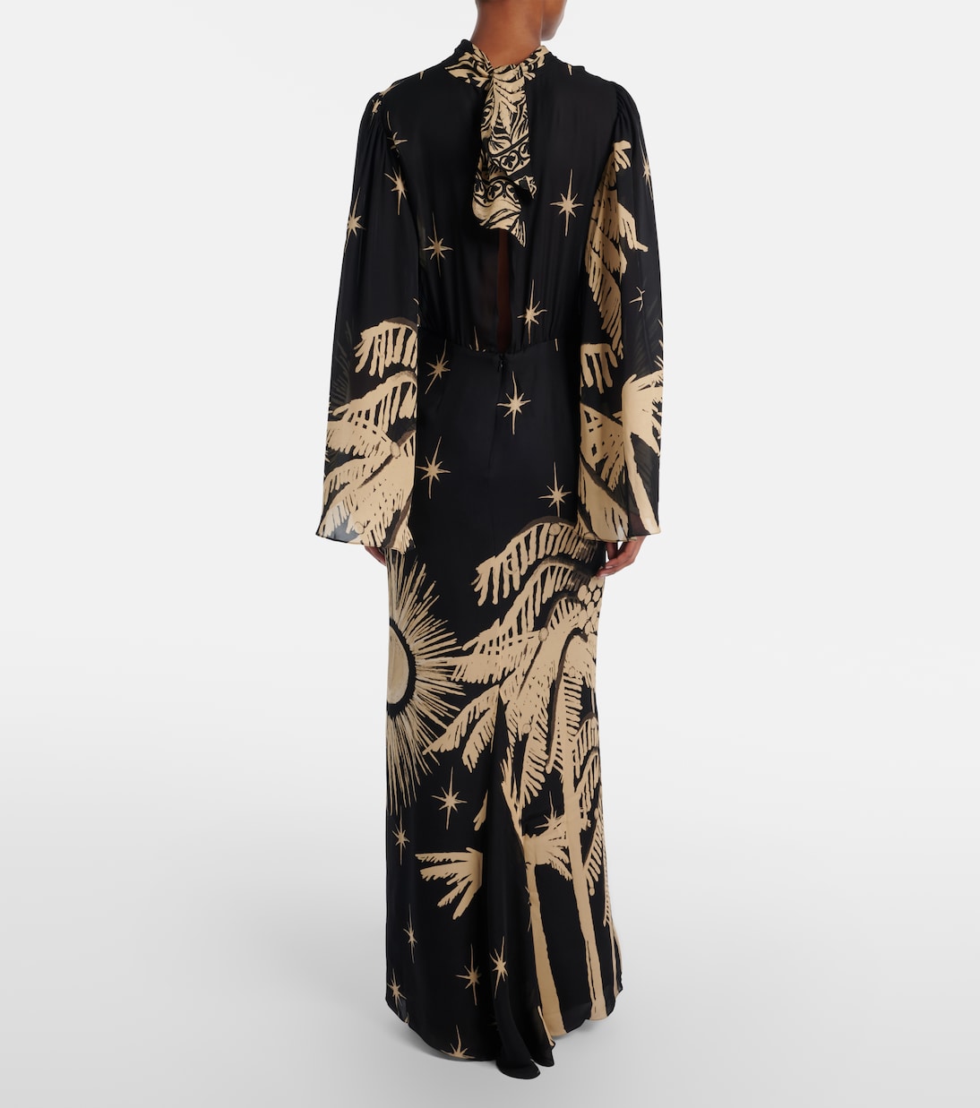 Printed silk maxi dress | Johanna Ortiz